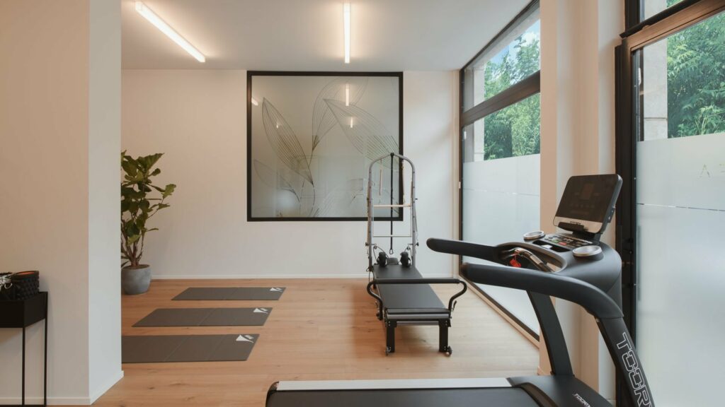 Sala allenamento dell’area gym del centro Linfa
